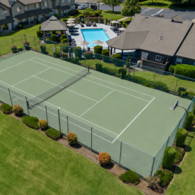 apartments-aerial-tennis-basketball-court-vancouver-wa